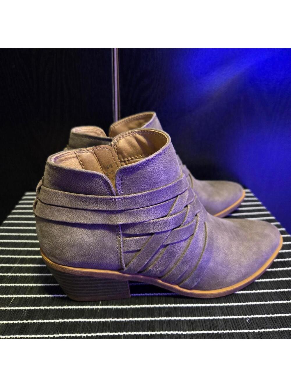 Women's Purple and Brown Boot